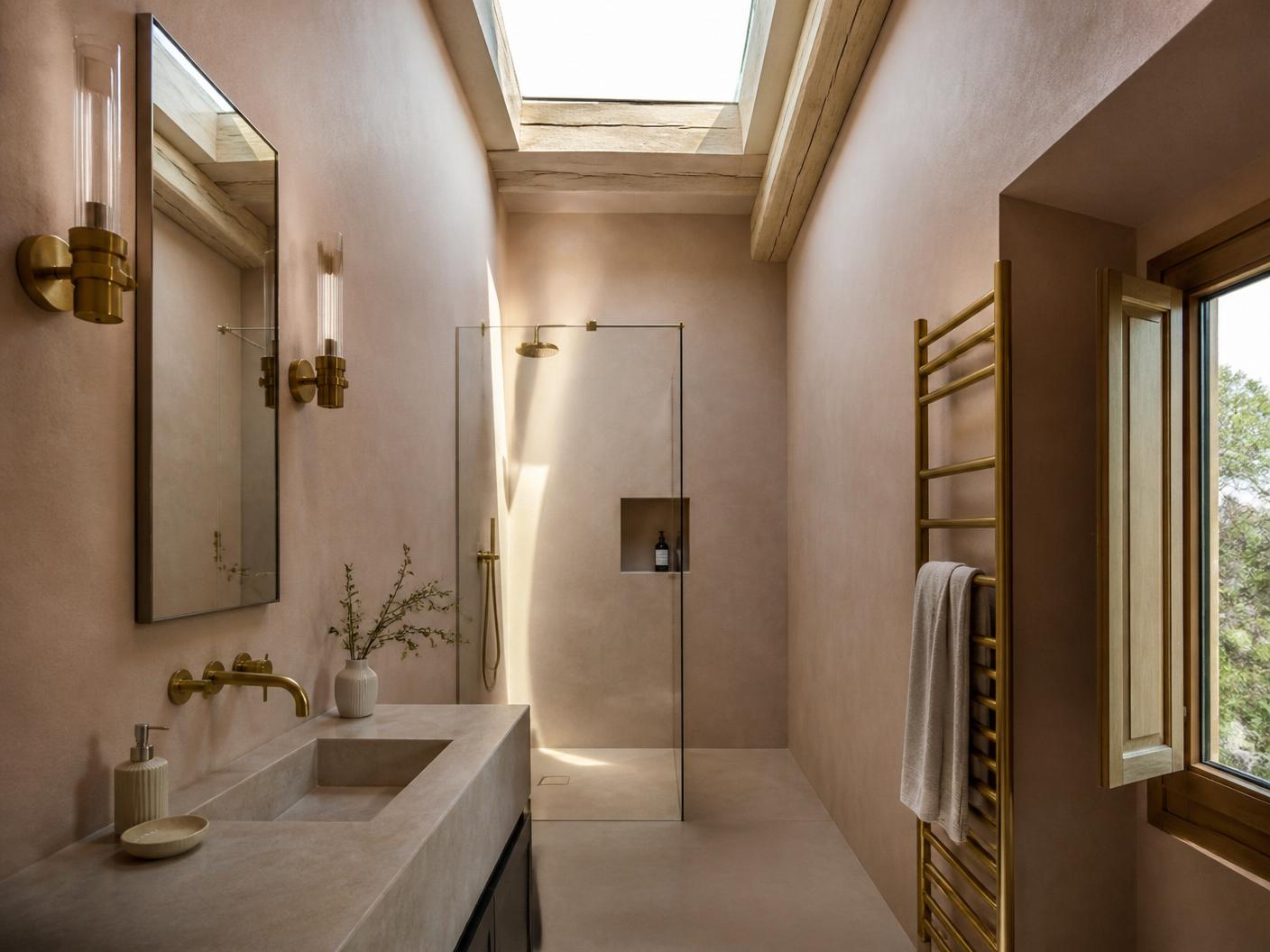 Bagno in microcemento